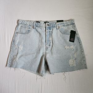 3/$15 Wild Fable nwt super high rise cutoff shorts jean short light blue wash 16